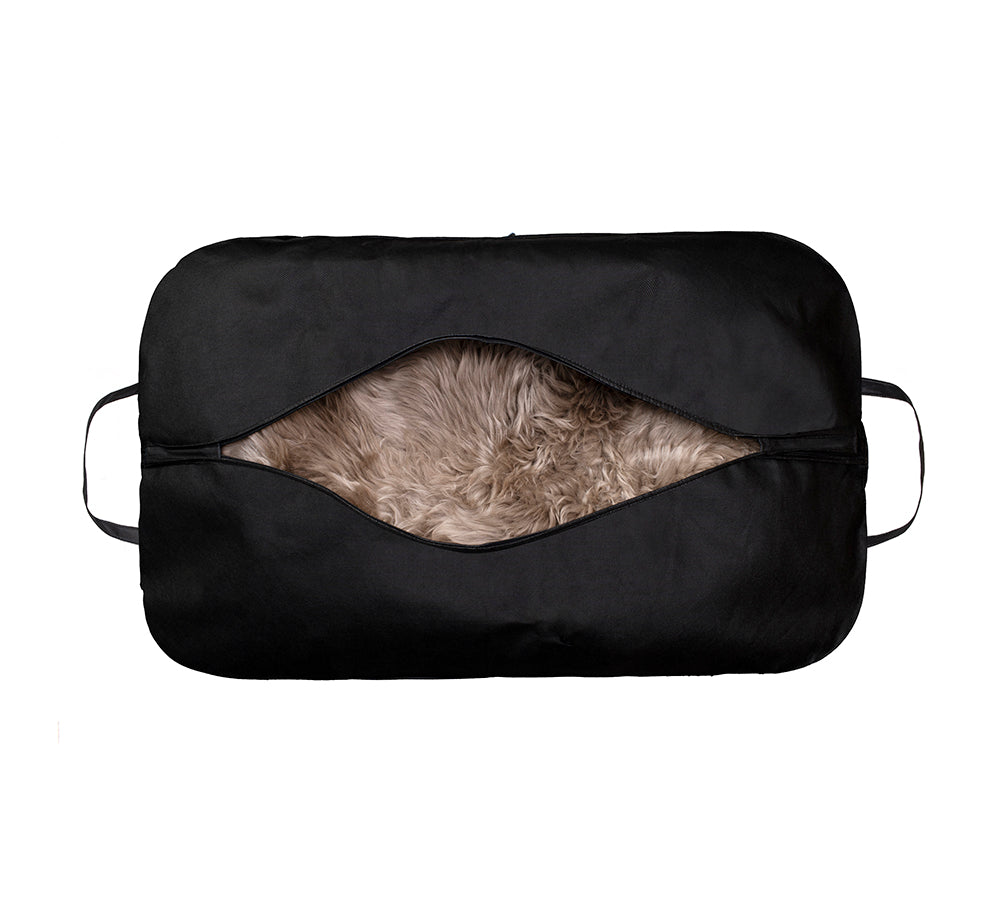 EVERAU® Premium Australian Sheepskin Wool Single Color Long Rugs 105cm EVERAU