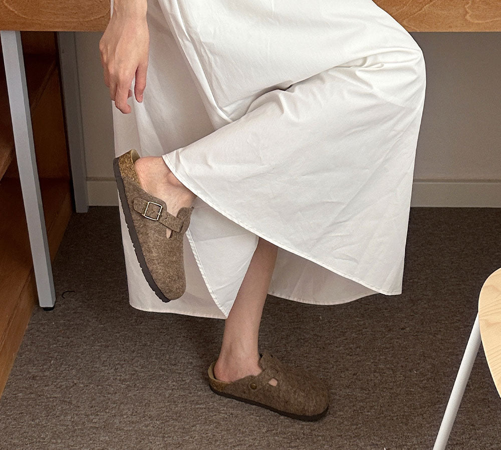 Women Adjustable Buckled Straps Slip-on Flat Sandal Slides Brynn