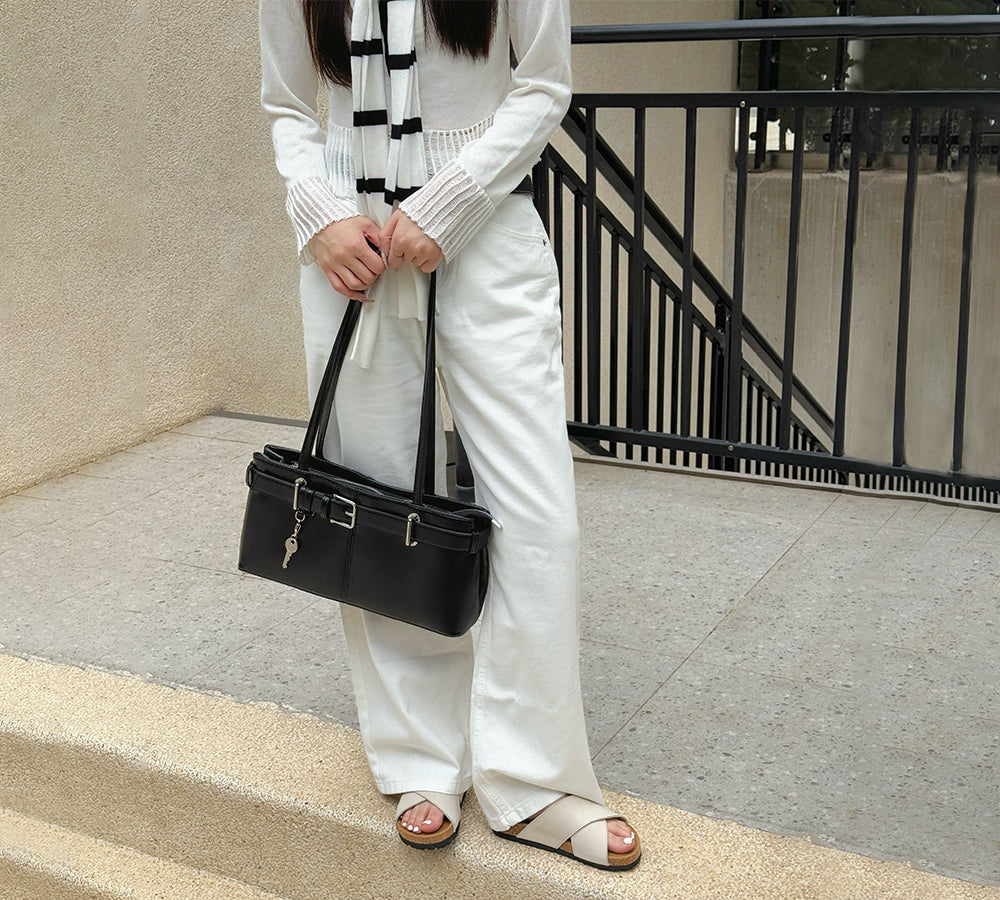 EVERAU® Women Slides Leather Crossover Summer Croia EVERAU