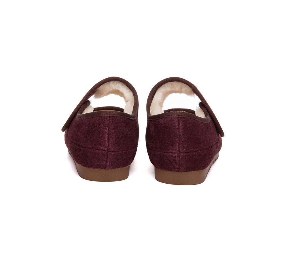 AUSTRALIAN SHEPHERD® UGG Slippers Sheepskin Wool Adjustable Strap Mary Jane Millie UGG AUSTRALIAN SHEPHERD