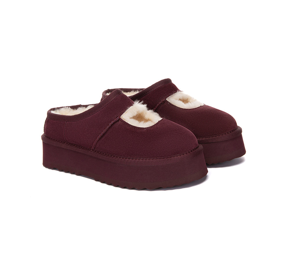 AUSTRALIAN SHEPHERD® UGG Slippers Sheepskin Wool Ankle Platform Carmella UGG AUSTRALIAN SHEPHERD