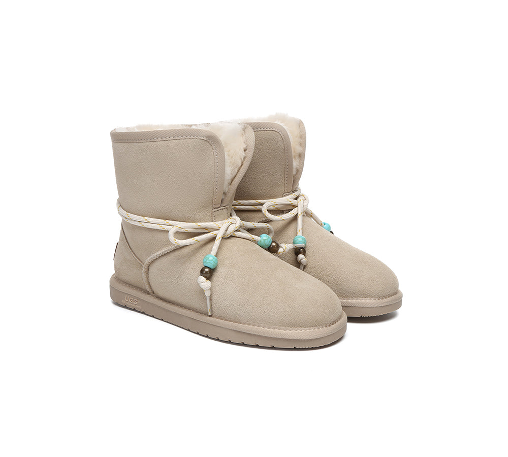 AUSTRALIAN SHEPHERD® UGG Women Sheepskin Wool Lace Up Fashion Boots Carlos UGG AUSTRALIAN SHEPHERD
