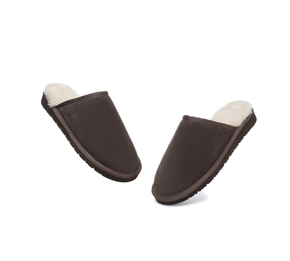 AUSTRALIAN SHEPHERD® UGG Slippers Men Sheepskin Wool Scuff Cruz - UGG EXPRESS