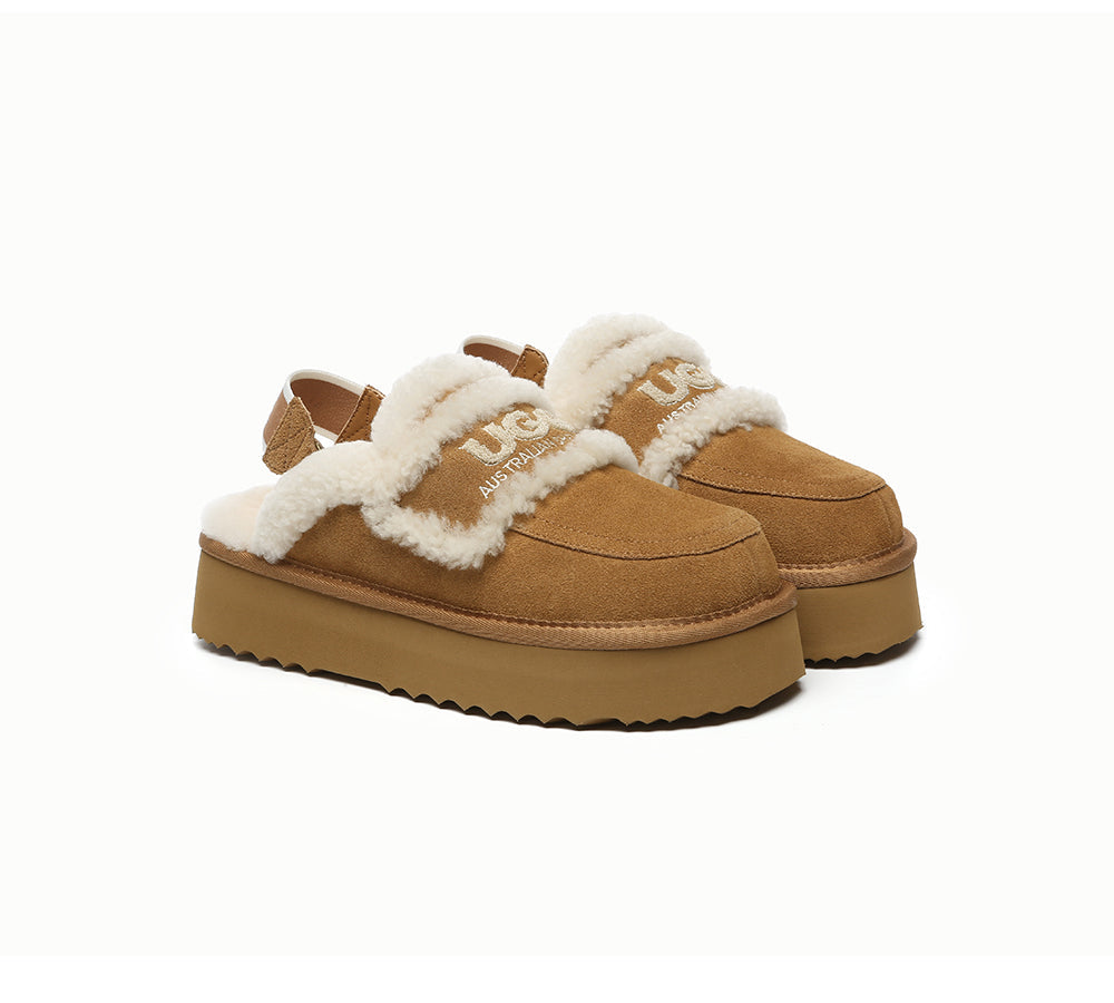 UGG Slippers Women Removable Strap Slingback Platform Rilee