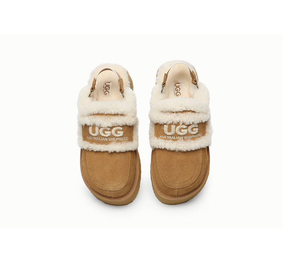 UGG Slippers Women Removable Strap Slingback Platform Rilee