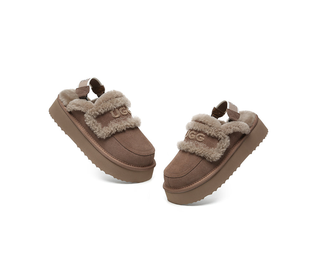 UGG Slippers Women Removable Strap Slingback Platform Rilee