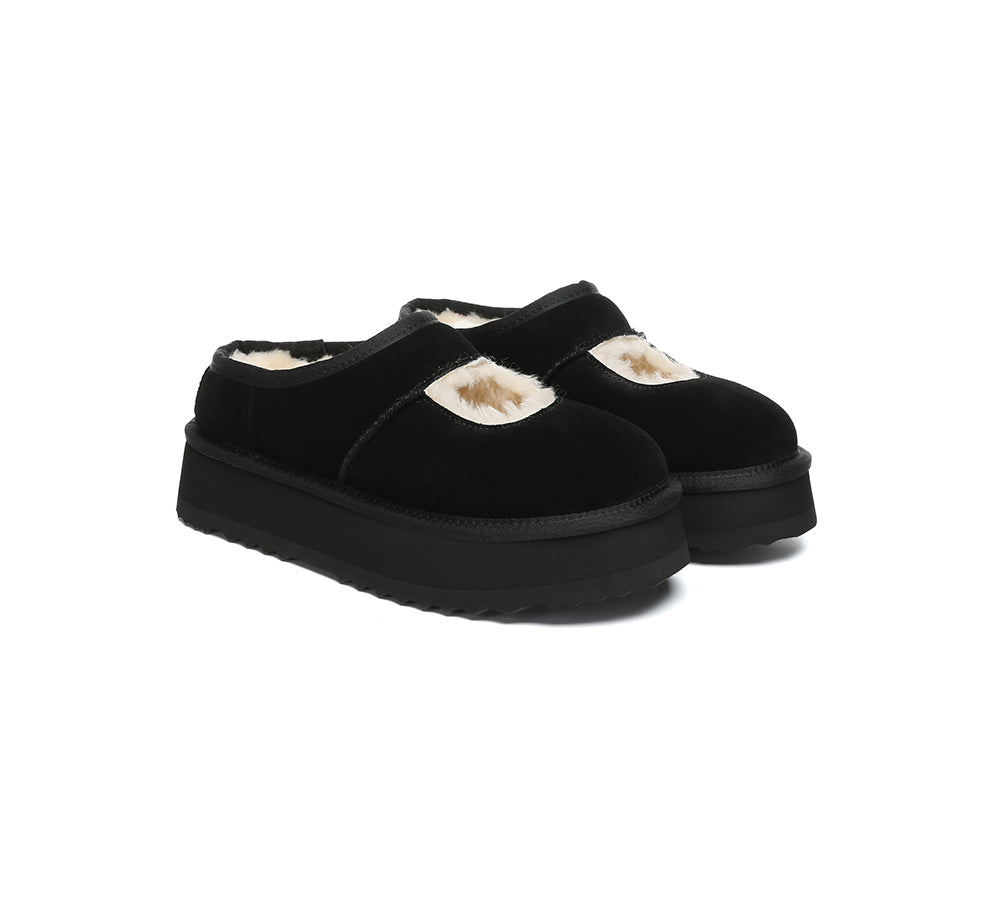 AUSTRALIAN SHEPHERD® UGG Slippers Sheepskin Wool Ankle Platform Carmella UGG AUSTRALIAN SHEPHERD