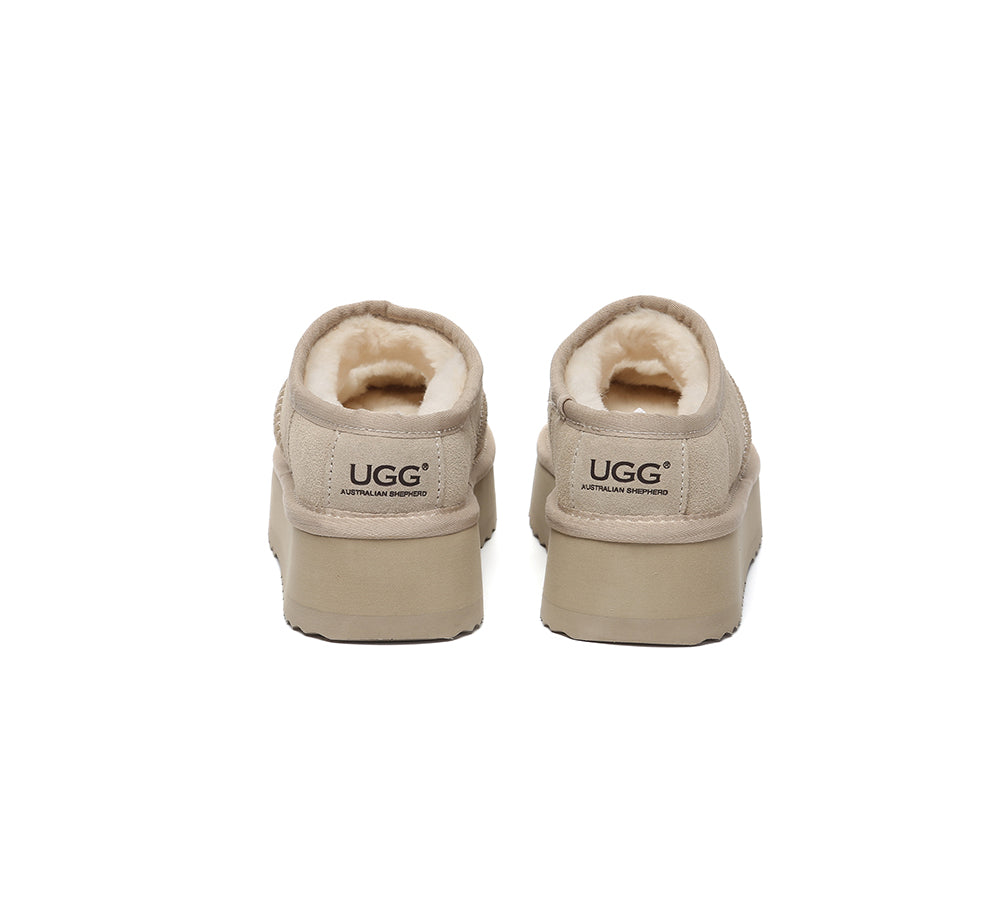 AUSTRALIAN SHEPHERD® UGG Slippers Sheepskin Wool Ankle Platform Carmella UGG AUSTRALIAN SHEPHERD