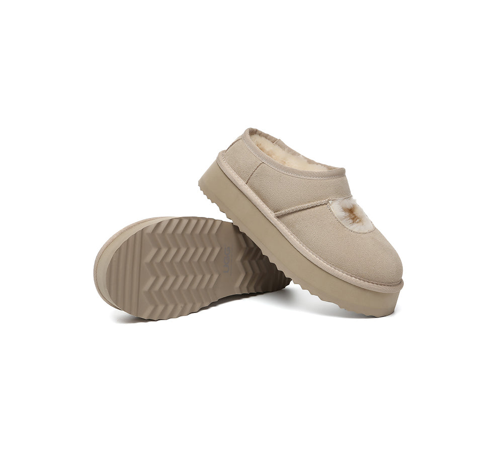 AUSTRALIAN SHEPHERD® UGG Slippers Sheepskin Wool Ankle Platform Carmella UGG AUSTRALIAN SHEPHERD