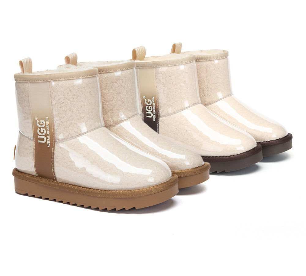 AUSTRALIAN SHEPHERDยฎ UGG Boots Clear Waterproof Shearling Kids Coated Neo UGG AUSTRALIAN SHEPHERD