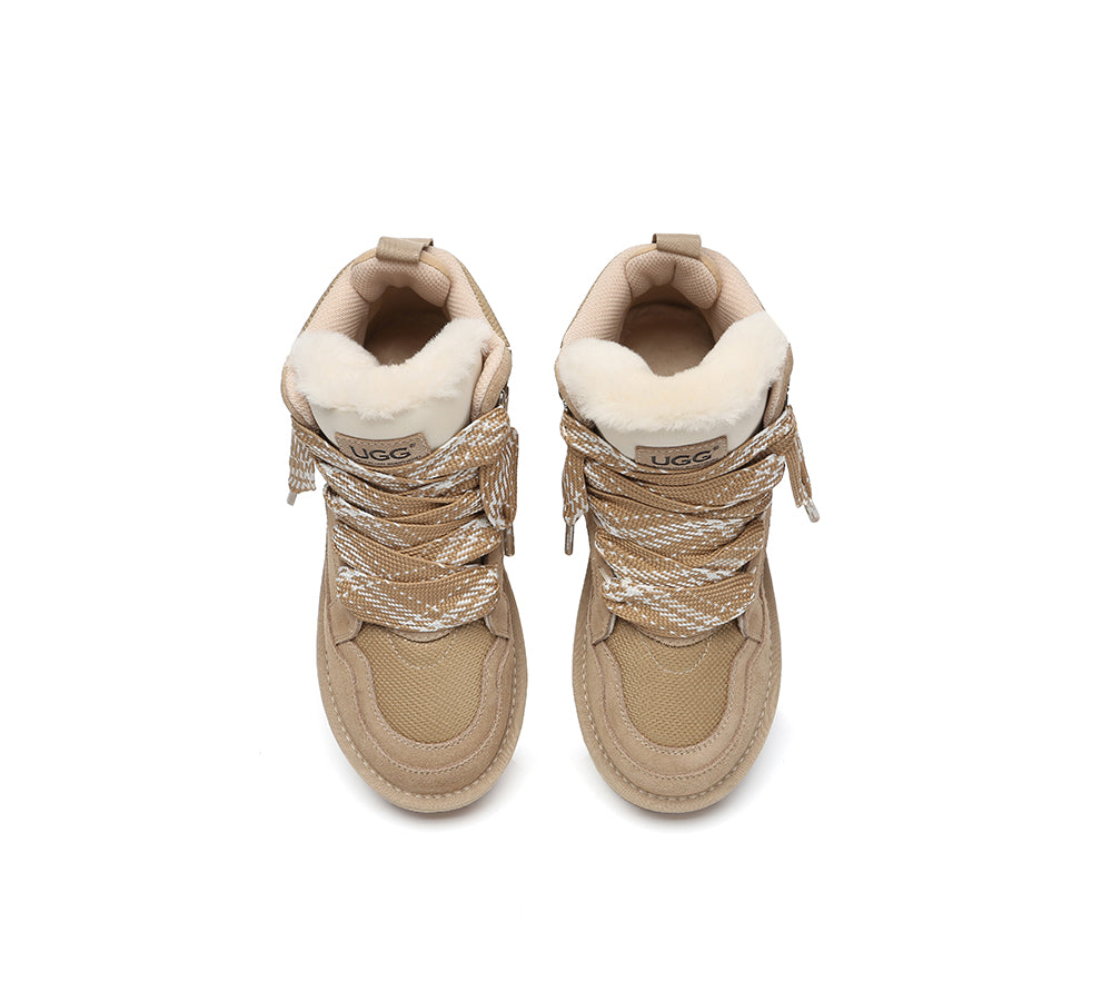 AUSTRALIAN SHEPHERD® UGG Boots Unisex Lace Up Ankle Platform Samir UGG AUSTRALIAN SHEPHERD