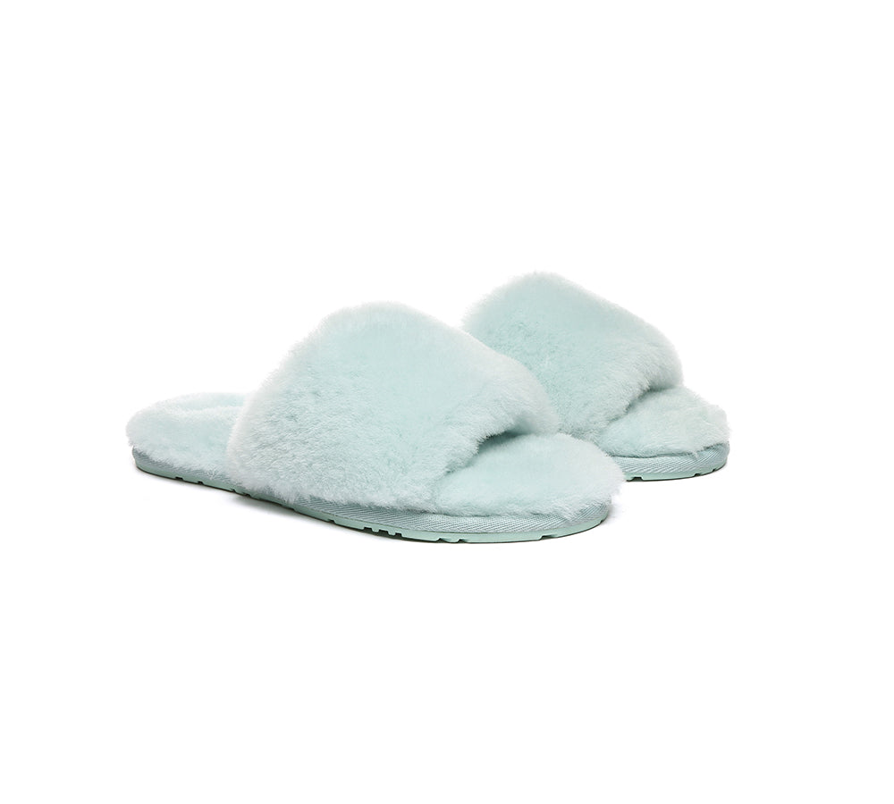 EVERAUĀ® UGG Women Fluffy Slides Nala
