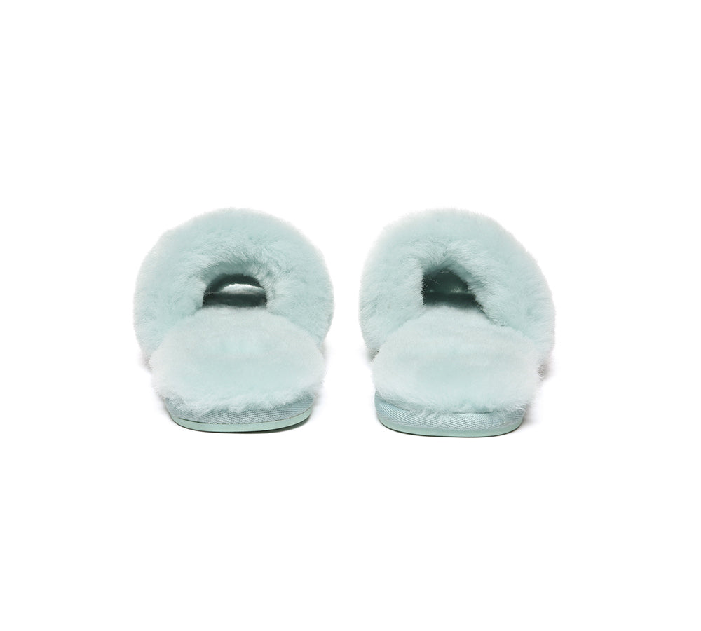 EVERAUĀ® UGG Women Fluffy Slides Nala