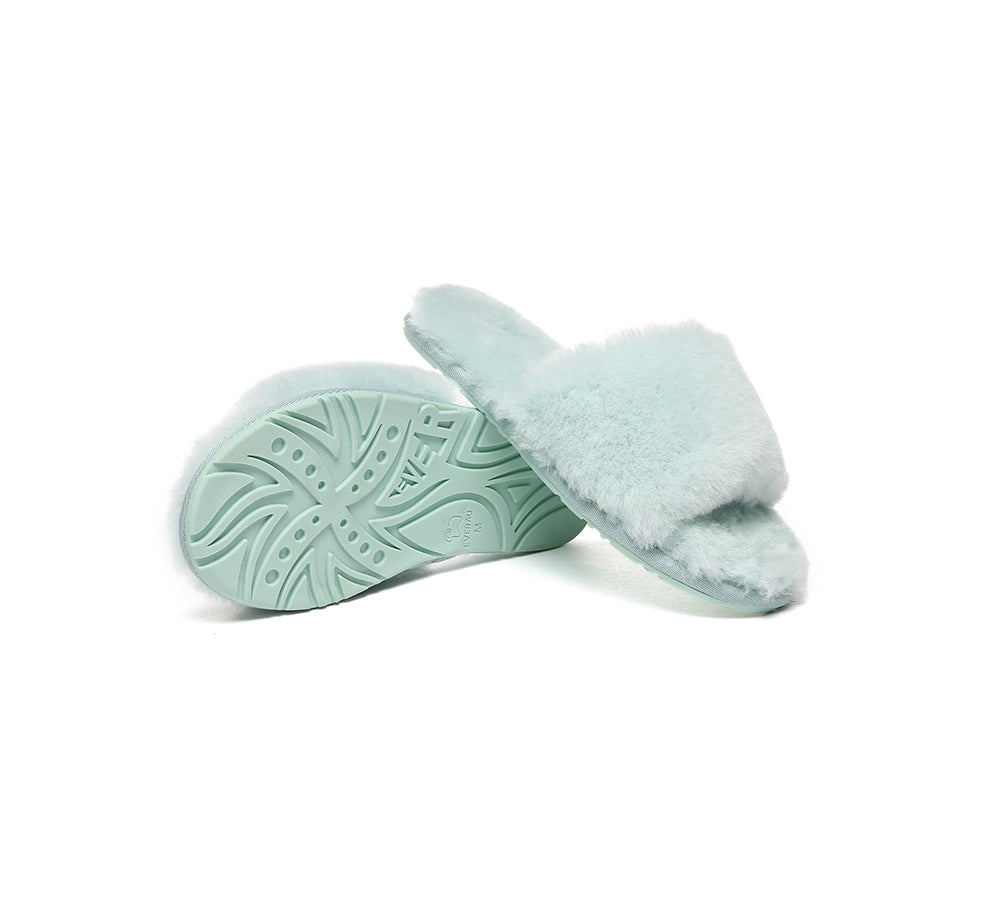 EVERAUĀ® UGG Women Fluffy Slides Nala