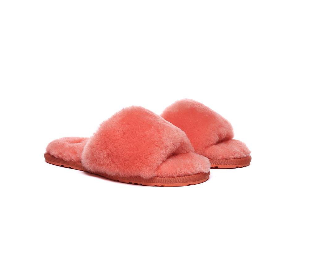 EVERAUĀ® UGG Women Fluffy Slides Nala