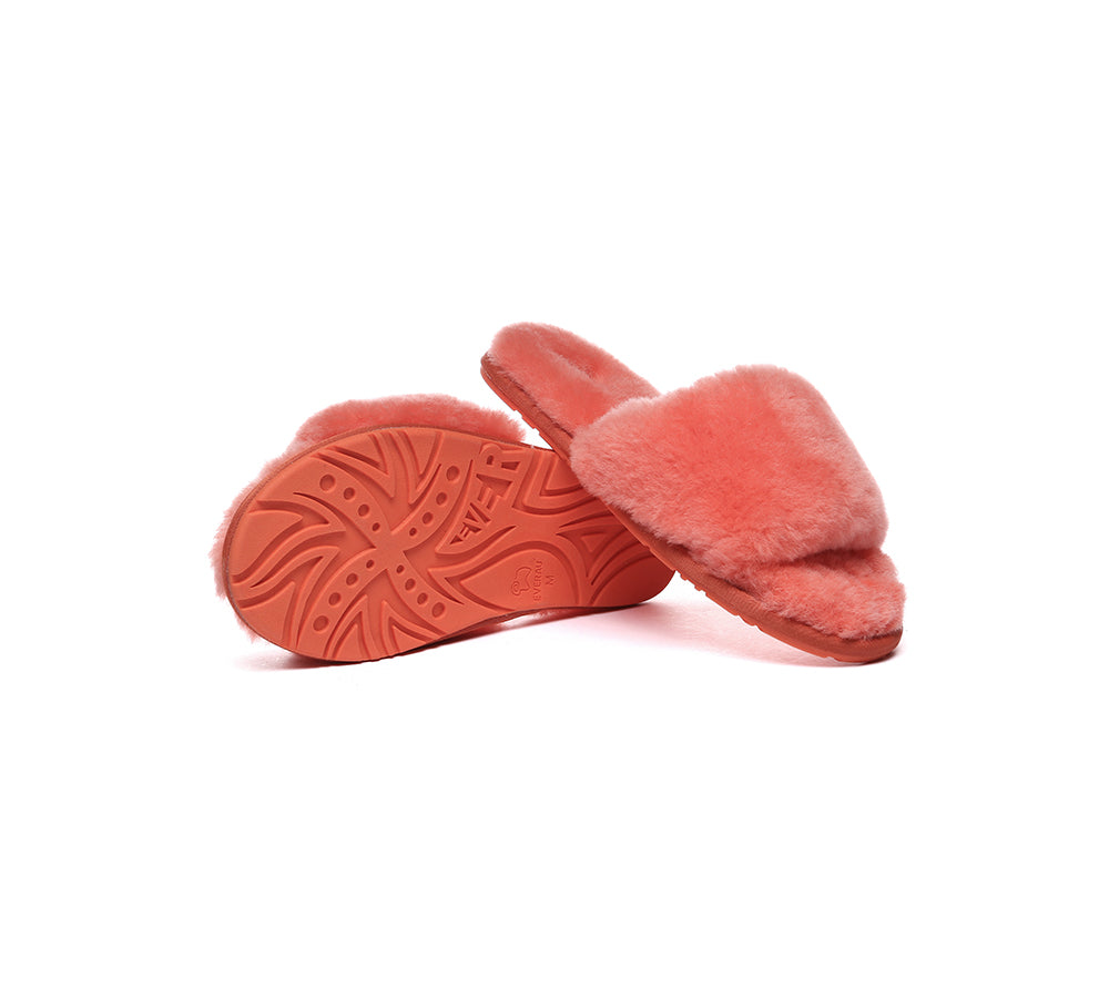 EVERAUĀ® UGG Women Fluffy Slides Nala