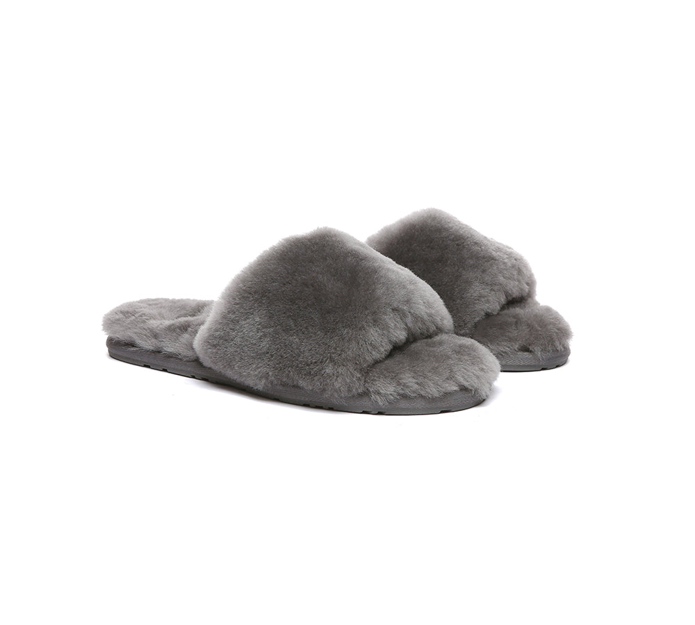 EVERAUĀ® UGG Women Fluffy Slides Nala