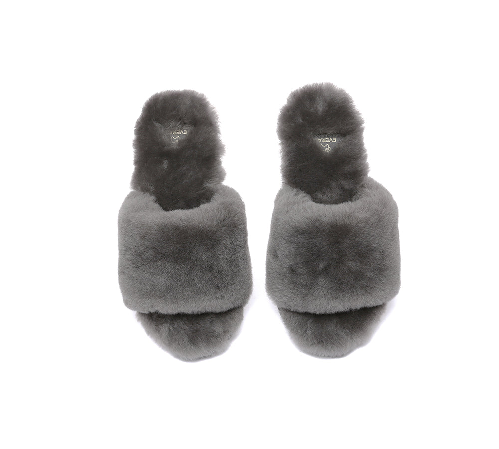 EVERAUĀ® UGG Women Fluffy Slides Nala