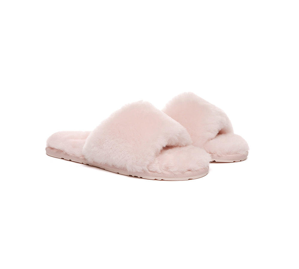EVERAUĀ® UGG Women Fluffy Slides Nala