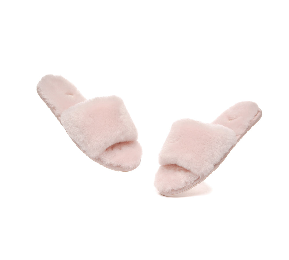 EVERAUĀ® UGG Women Fluffy Slides Nala