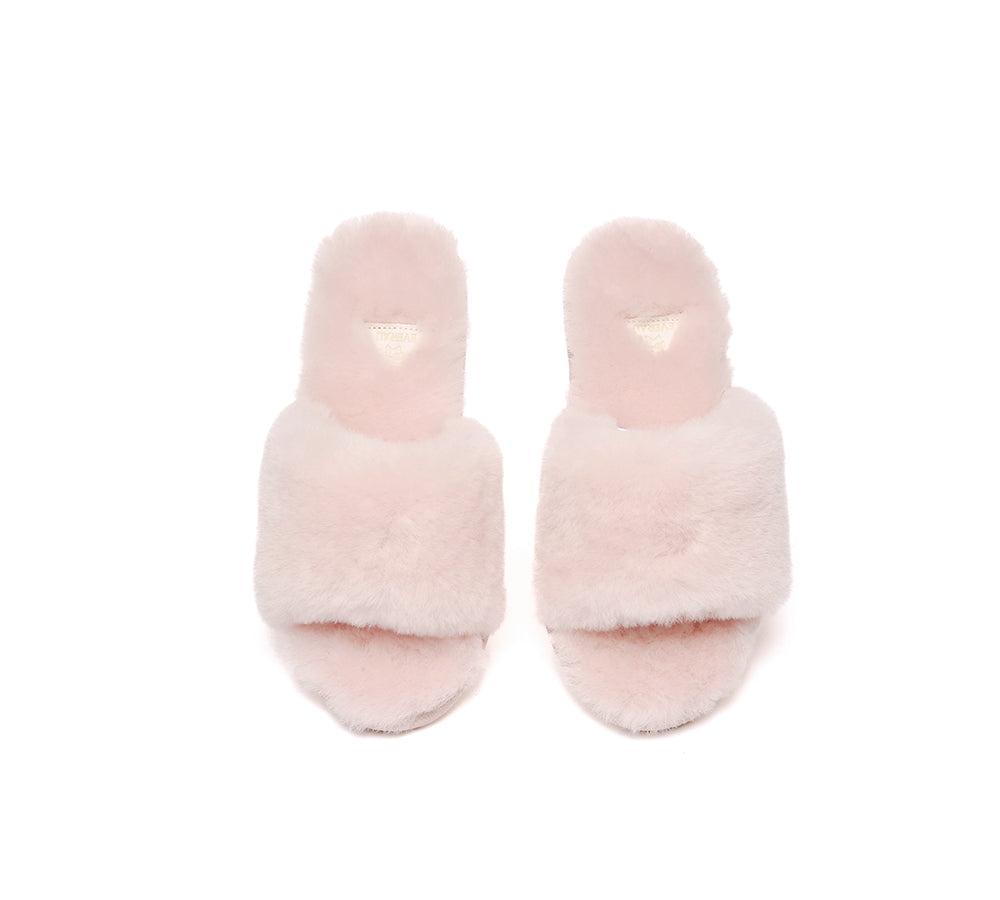 EVERAUĀ® UGG Women Fluffy Slides Nala