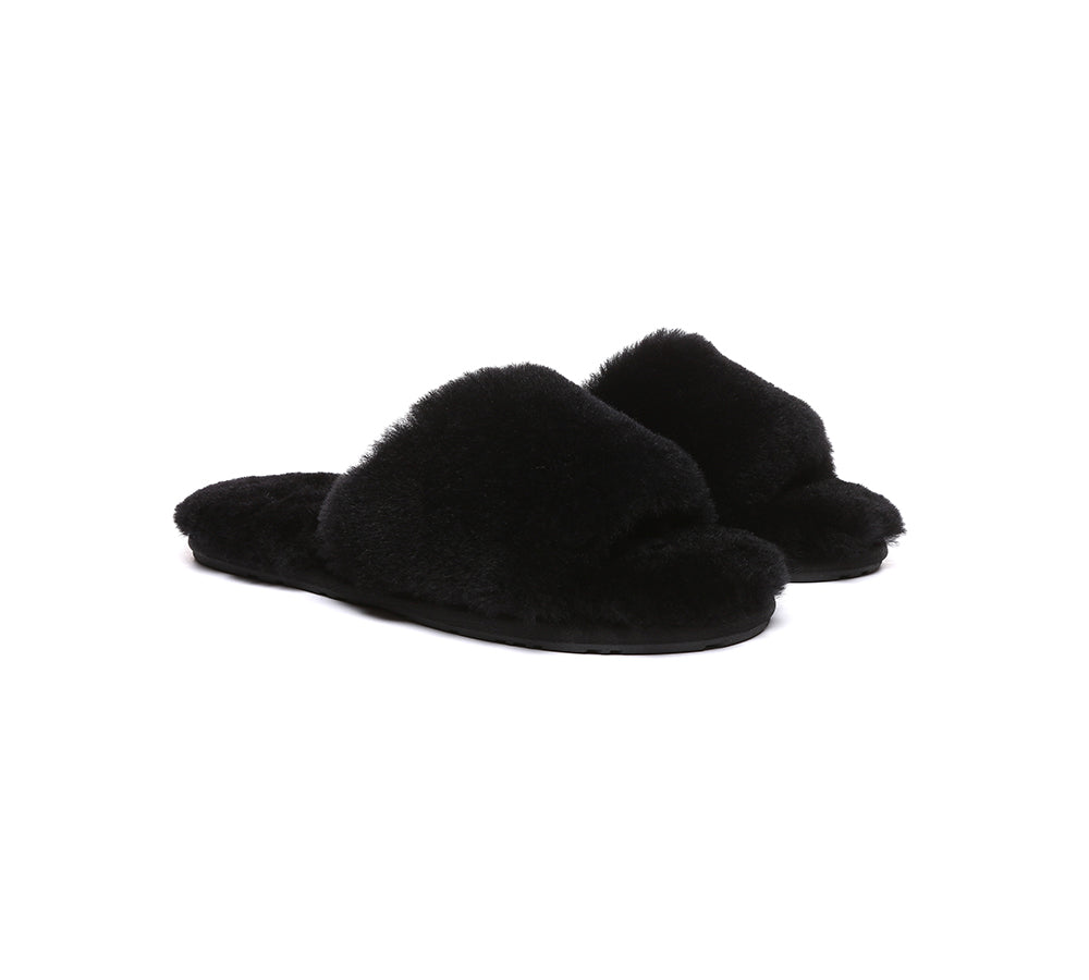 EVERAUĀ® UGG Women Fluffy Slides Nala
