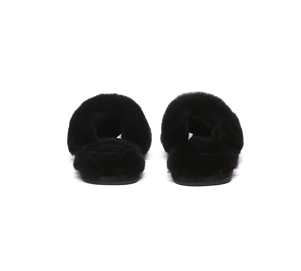 EVERAUĀ® UGG Women Fluffy Slides Nala