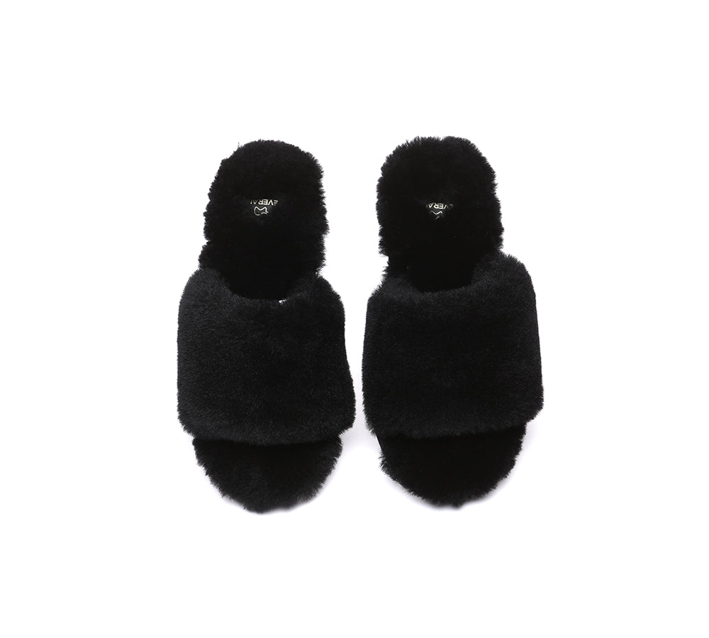 EVERAUĀ® UGG Women Fluffy Slides Nala