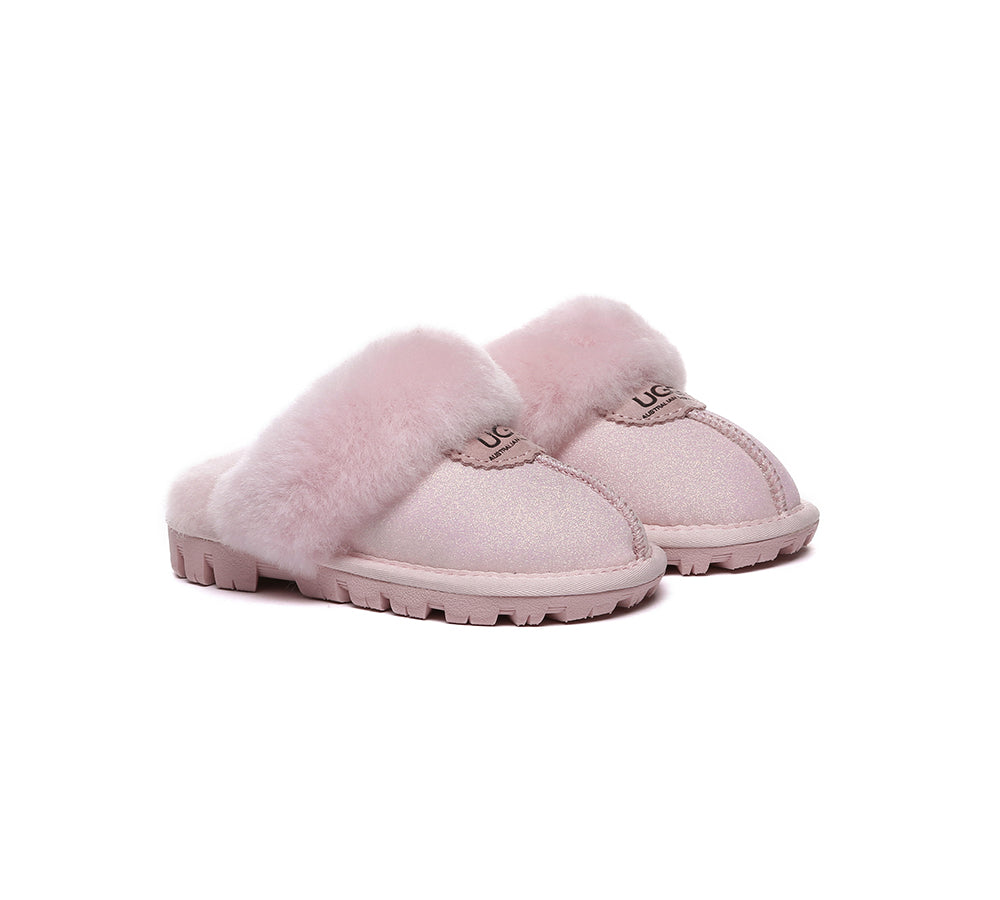 AUSTRALIAN SHEPHERDยฎ UGG Slippers Kids Sheepskin Wool Shirley - UGG EXPRESS