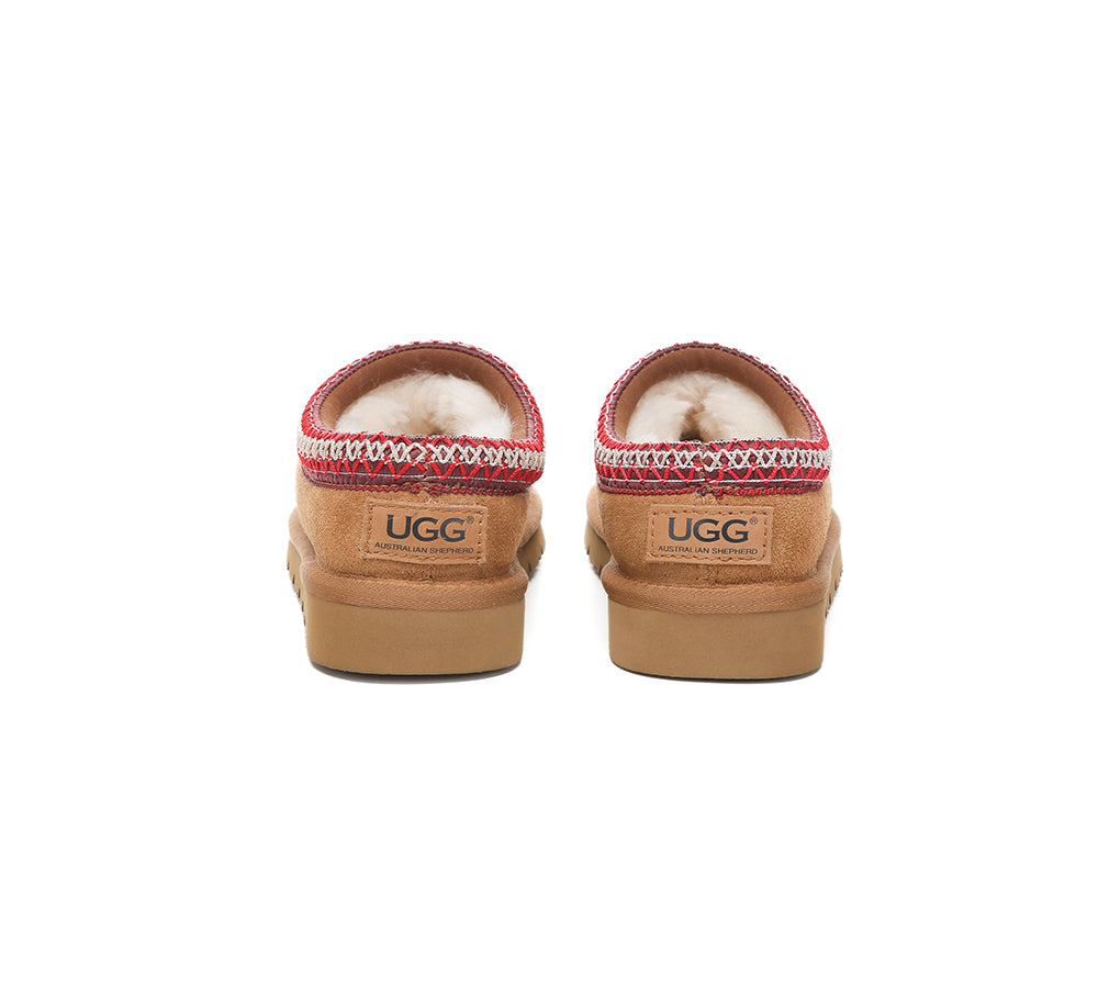 UGG Slippers Sheepskin Wool Ankle Booties Tazzy Hippie