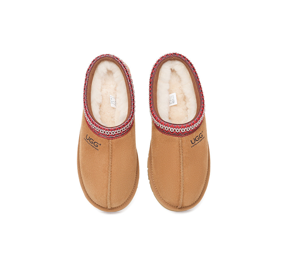 UGG Slippers Sheepskin Wool Ankle Booties Tazzy Hippie