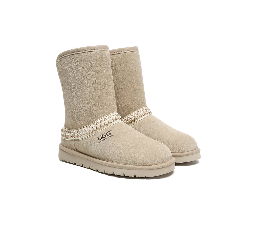 UGG Boots Sheepskin Wool Knitted Isleen