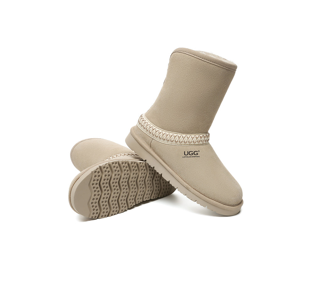 UGG Boots Sheepskin Wool Knitted Isleen