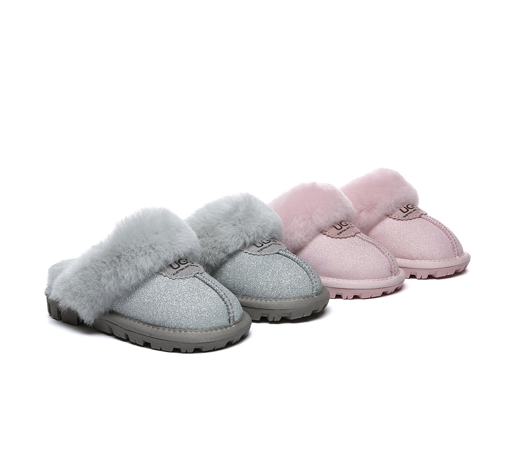 AUSTRALIAN SHEPHERDยฎ UGG Slippers Kids Sheepskin Wool Shirley - UGG EXPRESS