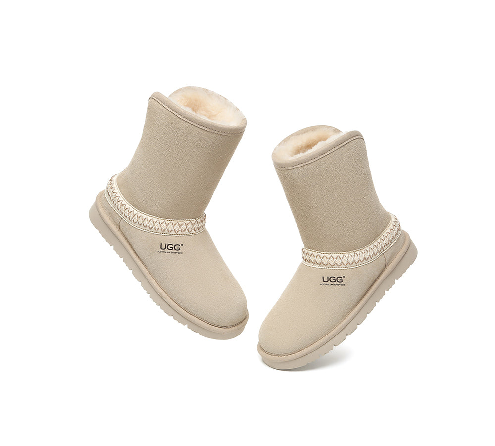 UGG Boots Sheepskin Wool Knitted Isleen