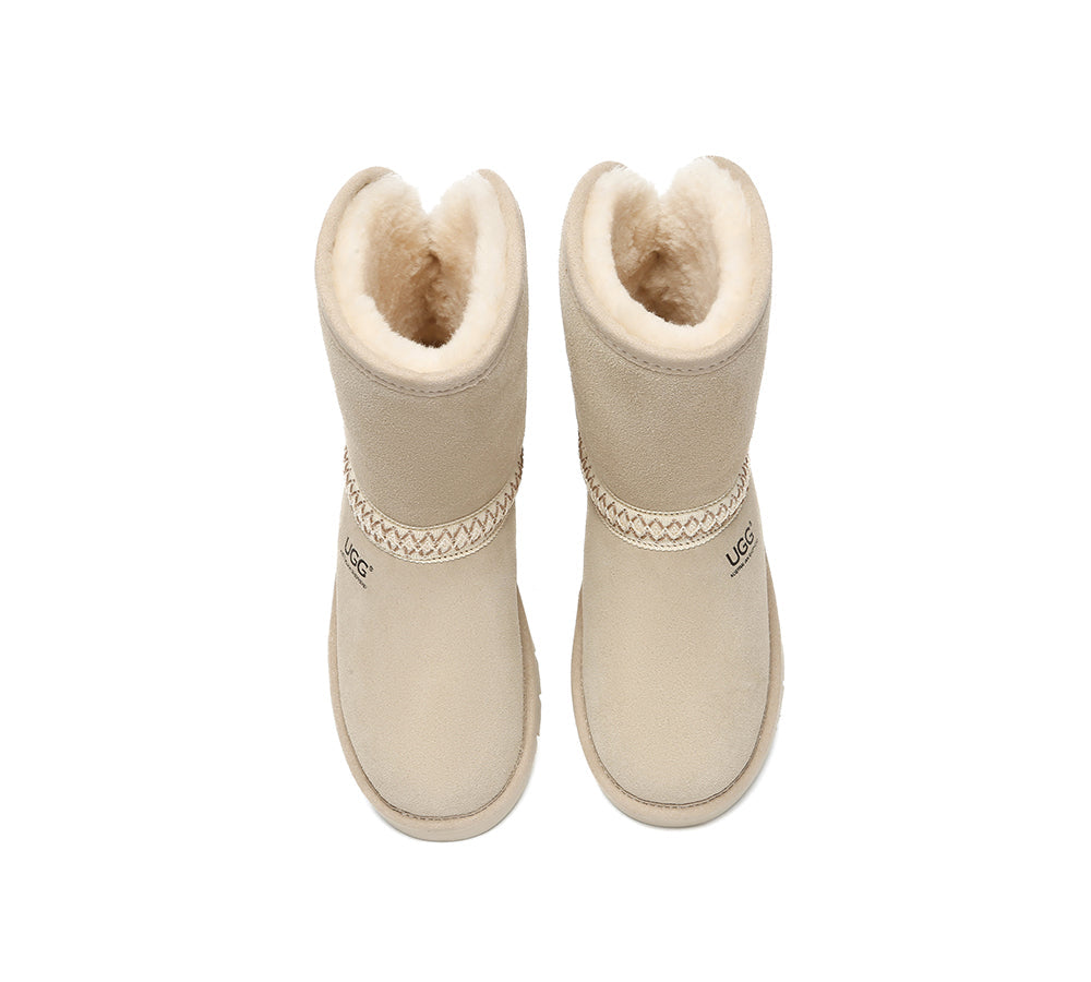 UGG Boots Sheepskin Wool Knitted Isleen