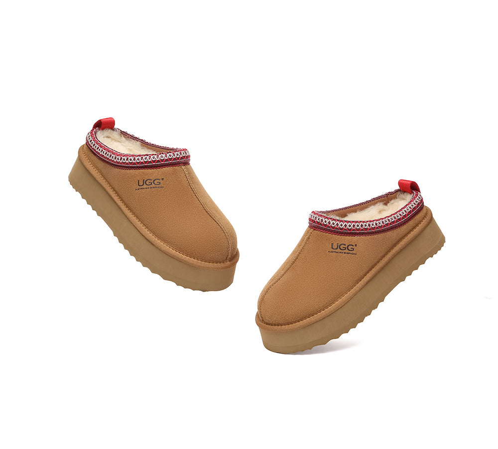 AUSTRALIAN SHEPHERD® UGG Slippers Sheepskin Wool Ankle Tazzy Tay Platform UGG AUSTRALIAN SHEPHERD