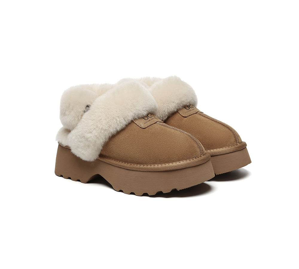 AUSTRALIAN SHEPHERD® UGG Slippers Women Chunky Platform Muna