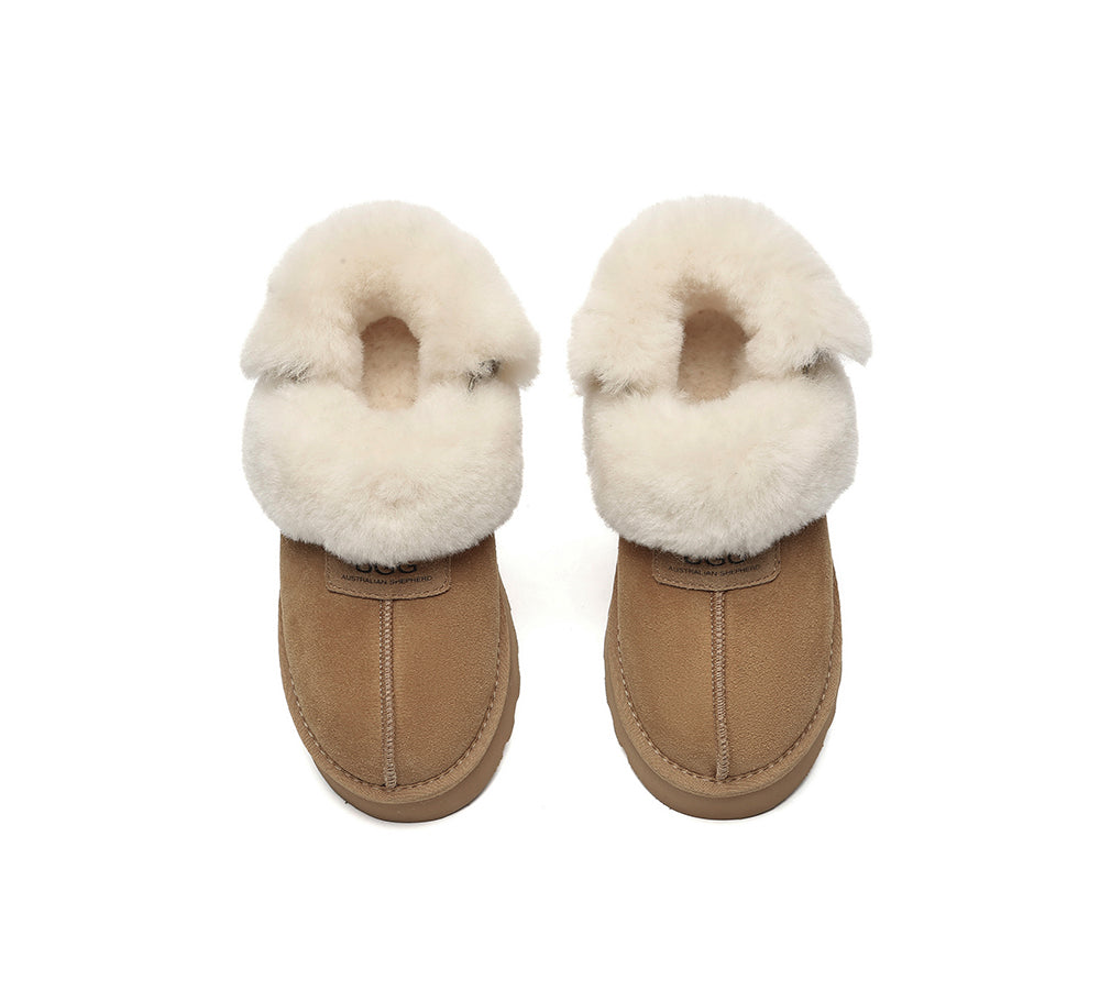 AUSTRALIAN SHEPHERD® UGG Slippers Women Chunky Platform Muna