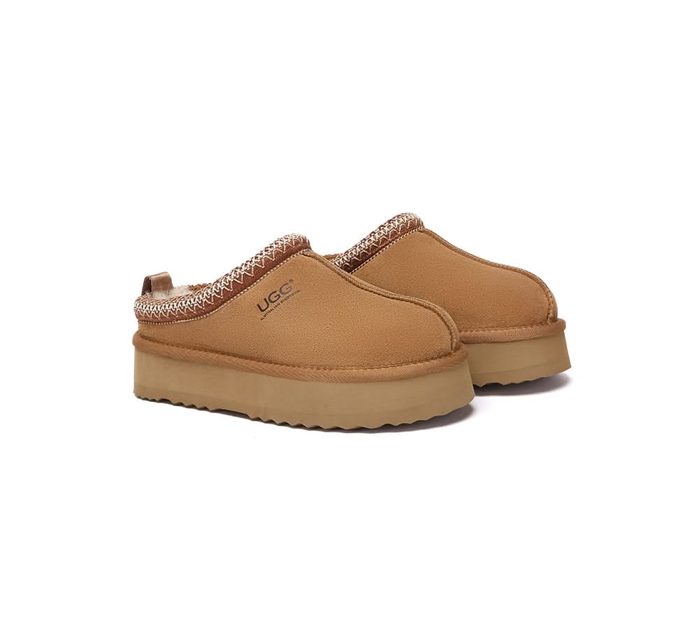 AUSTRALIAN SHEPHERD® UGG Slippers Sheepskin Wool Ankle Tazzy Tay Platform UGG AUSTRALIAN SHEPHERD