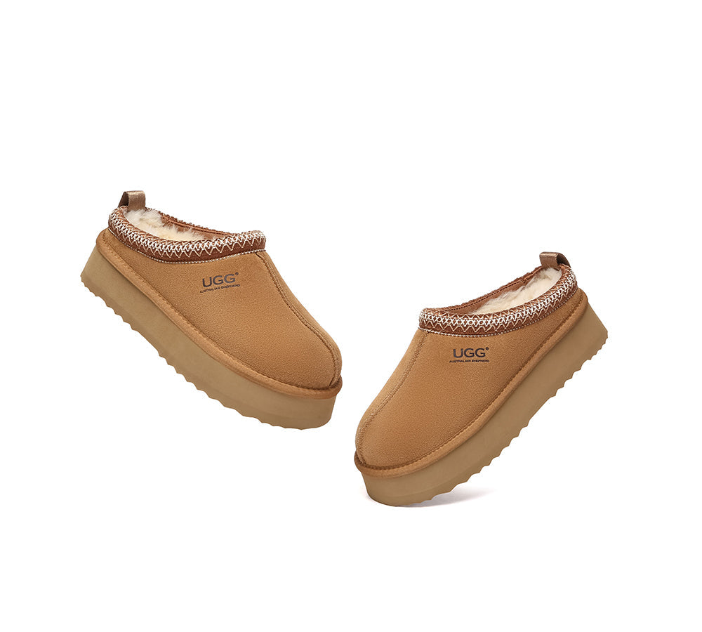 AUSTRALIAN SHEPHERD® UGG Slippers Sheepskin Wool Ankle Tazzy Tay Platform UGG AUSTRALIAN SHEPHERD