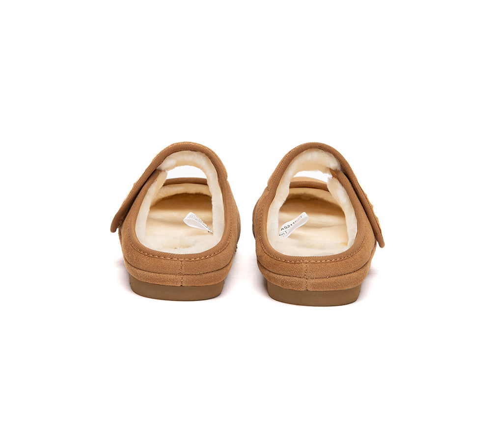 AUSTRALIAN SHEPHERD® UGG Slippers Sheepskin Wool Adjustable Strap Mary Jane Velly UGG AUSTRALIAN SHEPHERD