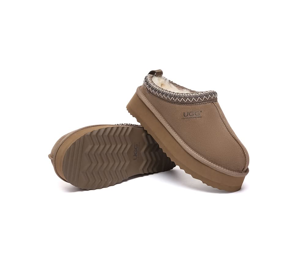 AUSTRALIAN SHEPHERD® UGG Slippers Sheepskin Wool Ankle Tazzy Tay Platform UGG AUSTRALIAN SHEPHERD