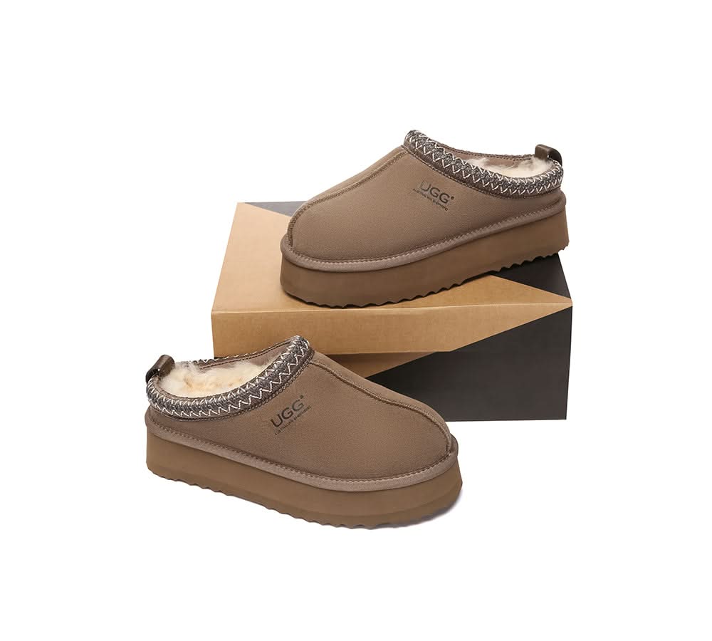 AUSTRALIAN SHEPHERD® UGG Slippers Sheepskin Wool Ankle Tazzy Tay Platform UGG AUSTRALIAN SHEPHERD