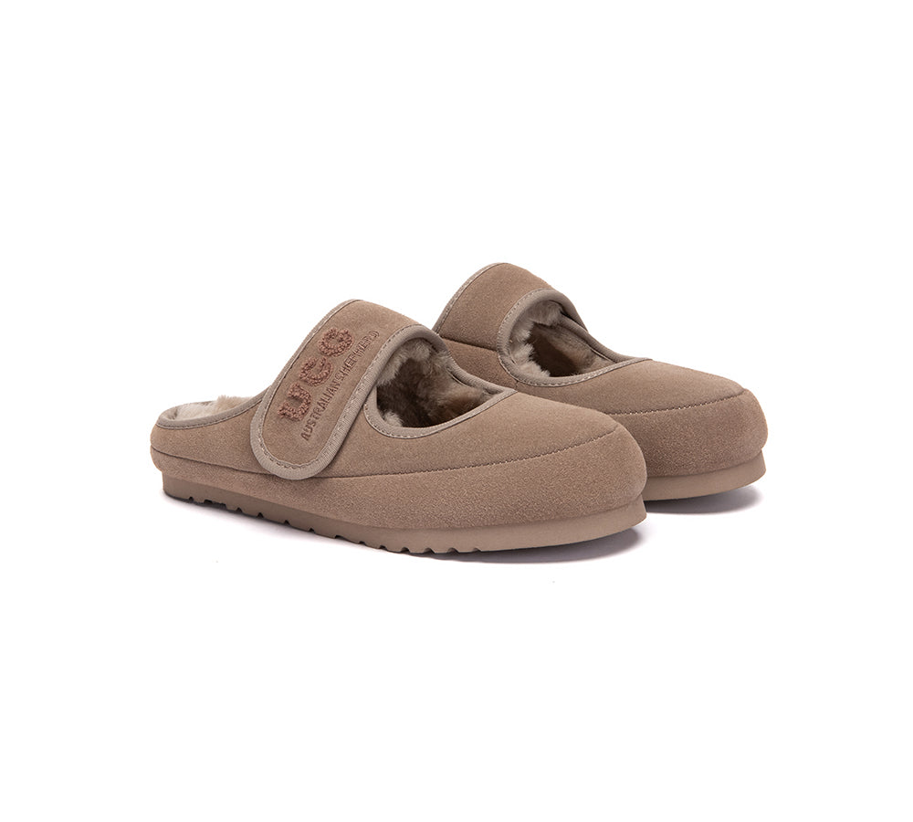 AUSTRALIAN SHEPHERD® UGG Slippers Sheepskin Wool Adjustable Strap Mary Jane Velly UGG AUSTRALIAN SHEPHERD