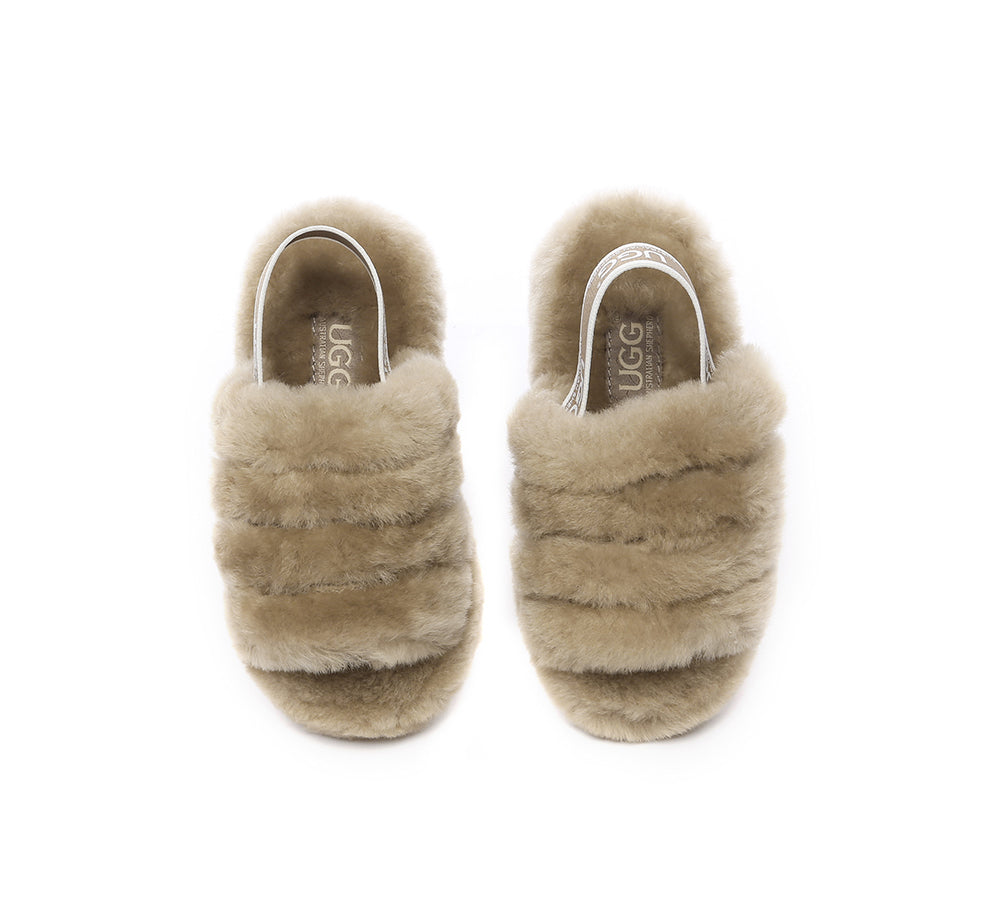 AUSTRALIAN SHEPHERD® UGG Kids Fluffy Slides Puffy UGG AUSTRALIAN SHEPHERD