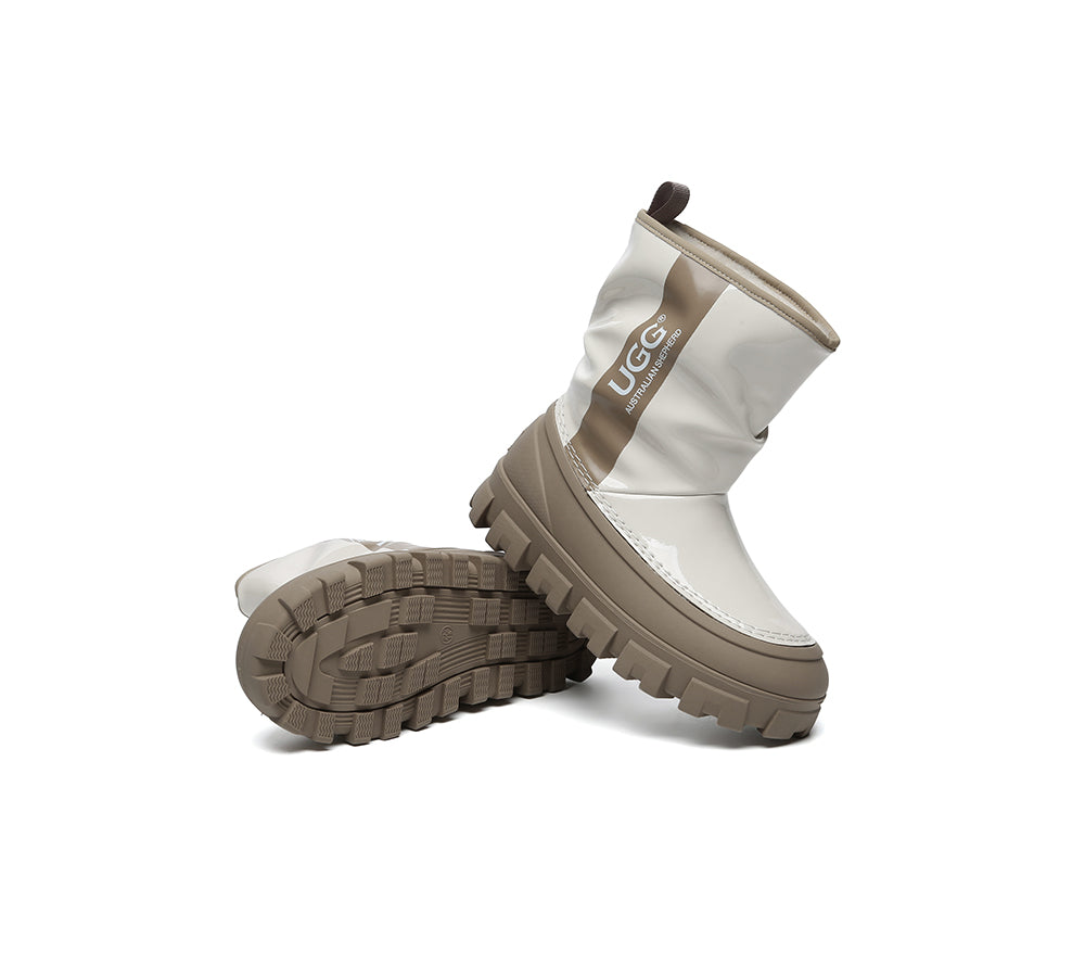 UGG Boots Women Sheepskin Wool Waterproof Chunky Wren