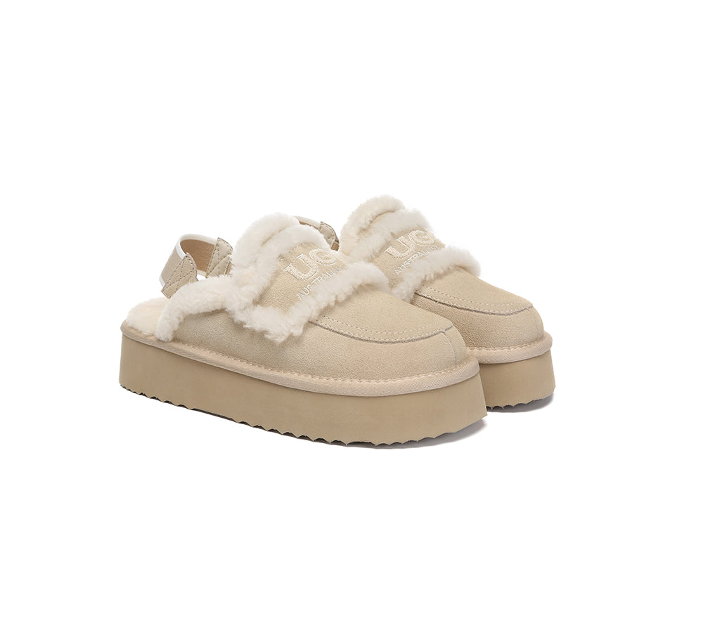 UGG Slippers Women Removable Strap Slingback Platform Rilee