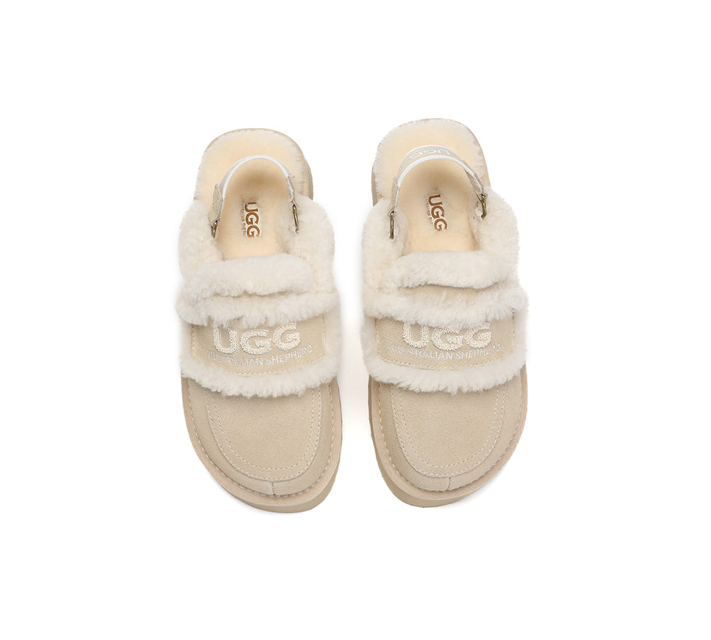 UGG Slippers Women Removable Strap Slingback Platform Rilee