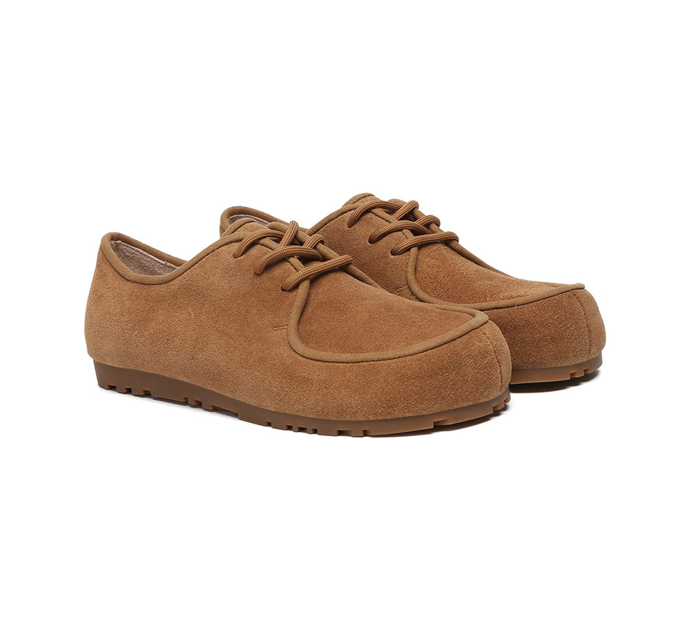 EVERAU® Women Slippers Suede Lace Up Brandon EVERAU